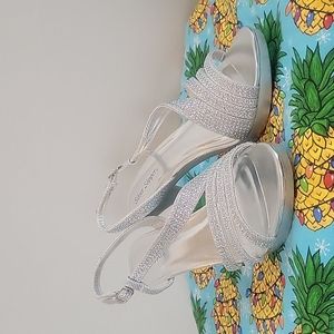 Silver Slipper - worn for a wedding for a few hours then switched to flats!